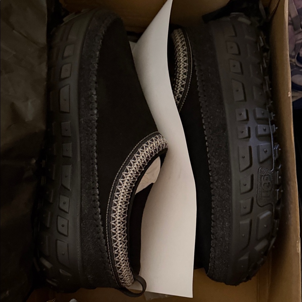 UGG Men's Black Slip-On Casual Shoes